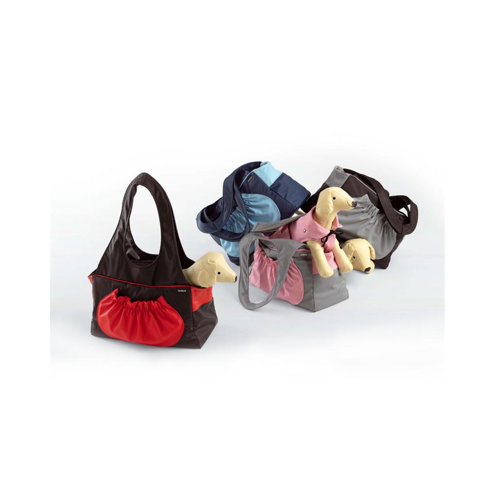Borsa O bag donna shopping rettangolare Scocca rosa cipria interno fan-  CommercioVirtuoso.it