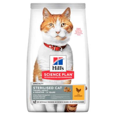 Hill's Science Plan Young Adult Sterilised Cat Alimento Per Gatti Al Pollo