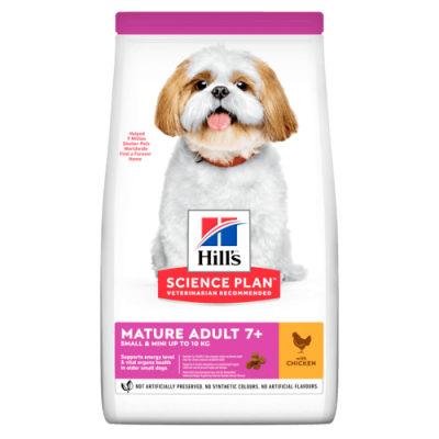 Hill's Science Plan Small & Mini Mature Adult 7+ Alimento Per Cani Con Pollo 1,5kg