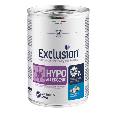 Exclusion Diet Hypoallergenic Fish and Potato all breeds