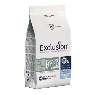 Exclusion Diet Medium/large Hydrolyzed Hypoallergenic Fish And Corn Starch