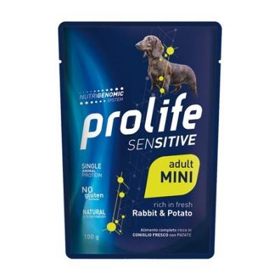 Prolife Sensitive Mini Adult Coniglio e Patate Busta 100g