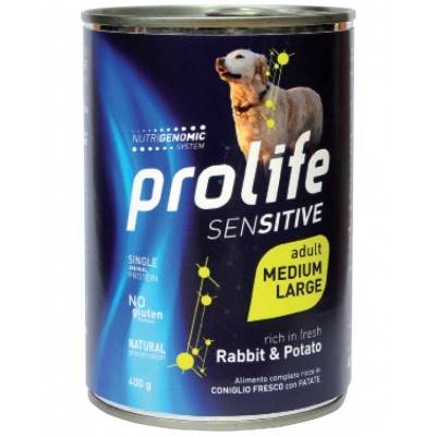 Prolife Sensitive Medium & Large Adult Coniglio E Patate 400g